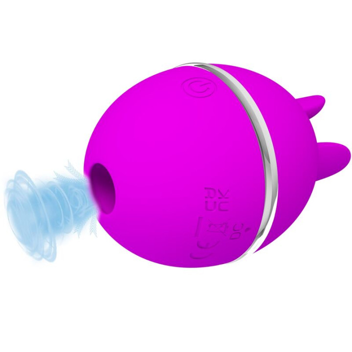 PRETTY LOVE - VIBRADOR DE SILICONA REDONDO GEMINI BALL MORADO | VibraZon