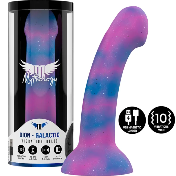 MYTHOLOGY - DION GALACTIC DILDO M - VIBRADOR COMPATIBLE CON WATCHME INALAMBRICO TECNOLOGIA