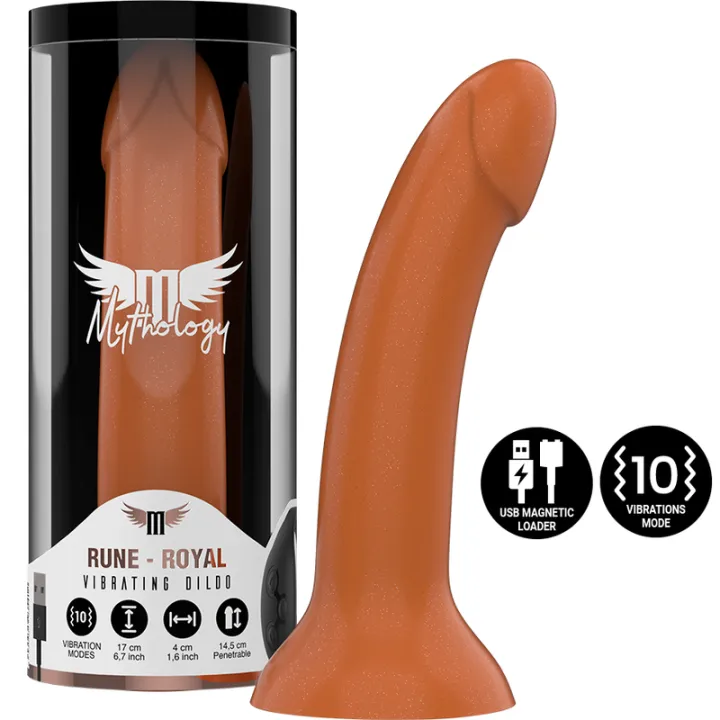 MYTHOLOGY - RUNE ROYAL DILDO M - VIBRADOR COMPATIBLE CON WATCHME INALAMBRICO TECNOLOGIA