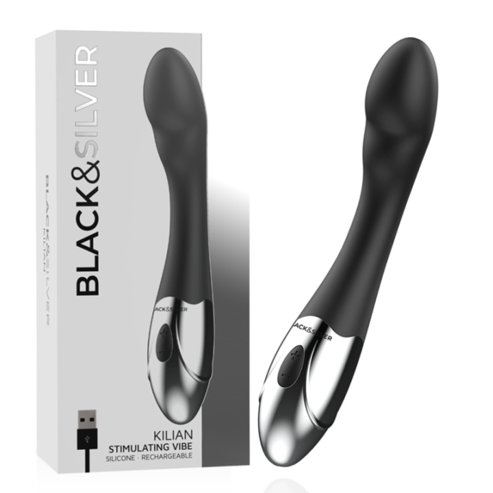 NEGRO&PLATEADO - KILIAN VIBRADOR PUNTO G | VibraZon