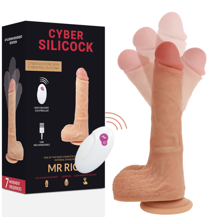 CYBER SILICOCK - REALÍSTICO CONTROL REMOTO MR RICK 20.9 CM -O- 4 CM | VibraZon