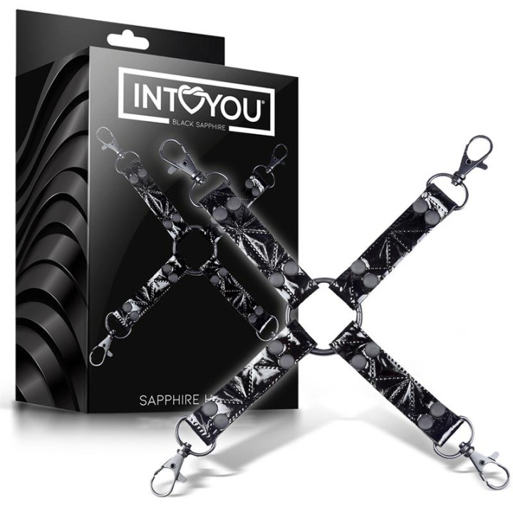 Hog Tie Sapphire Cuero Vegano de Black Sapphire | VibraZon