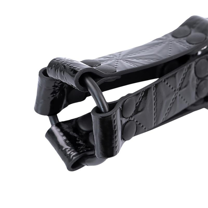Hog Tie Sapphire Cuero Vegano de Black Sapphire | VibraZon
