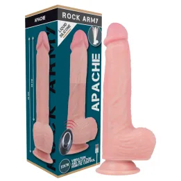 ROCKARMY - APACHE VIBRADOR REALÍSTICO CONTROL REMOTO LIQUIDA SILICONA 20.5 CM -O- 4.62 CM