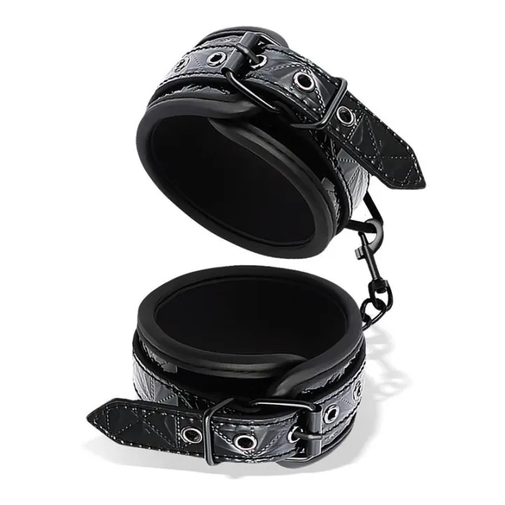 Esposas para Muñeca Ajustable Sapphire Cuero Vegano de Black Sapphire