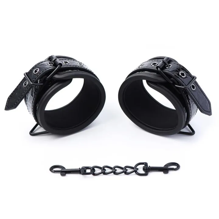 Esposas para Muñeca Ajustable Sapphire Cuero Vegano de Black Sapphire