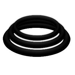 JOYDIVISION POTENZDUO - PLUS PACK 3 ANILLOS PARA PENE NEGRO - S, M, L | VibraZon