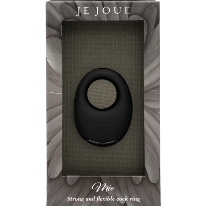 JE JOUE - MIO ANILLO PARA EL PENE VIBRADOR FUERTE Y FLEXIBLE NEGRO | VibraZon