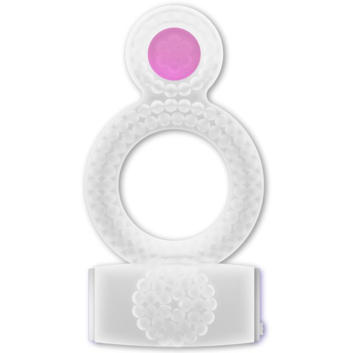 CASUAL LOVE - ANILLO DOUBLE PLEASURE ANILLO TRANSPARENTE | VibraZon