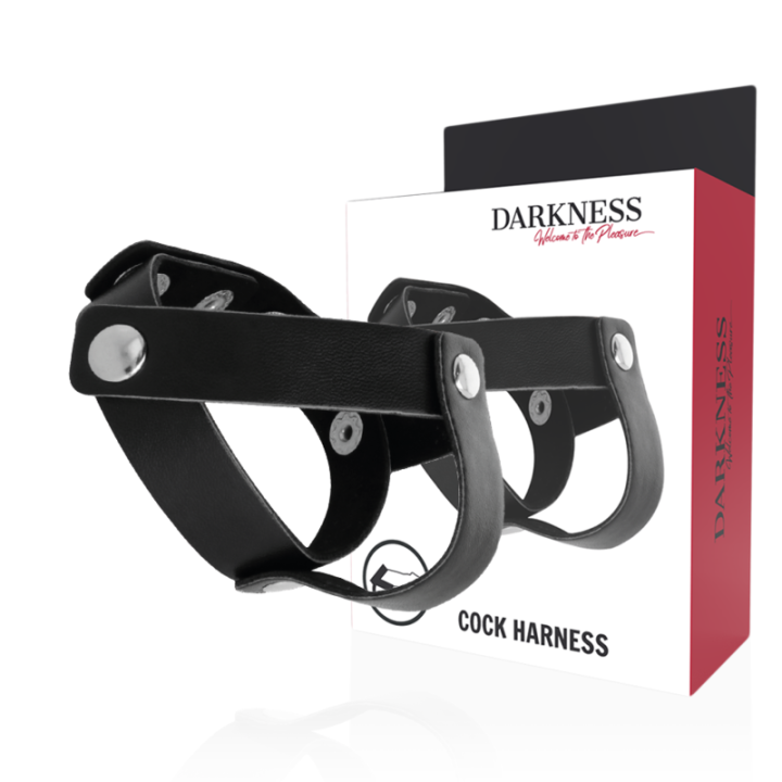 DARKNESS - ANILLO DE PIEL PARA PENE Y TESTÍCULOS | VibraZon