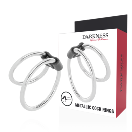 DARKNESS - ANILLA METAL DOBLE PARA EL PENE | VibraZon