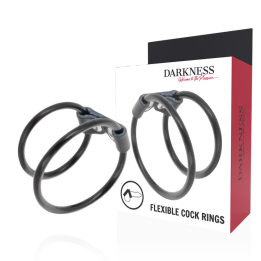 DARKNESS - ANILLA FLEXIBLE DOBLE PARA EL PENE | VibraZon