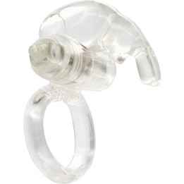 SEVEN CREATIONS - ANILLO VIBRADOR DE SILICONA TRANSPARENTE | VibraZon