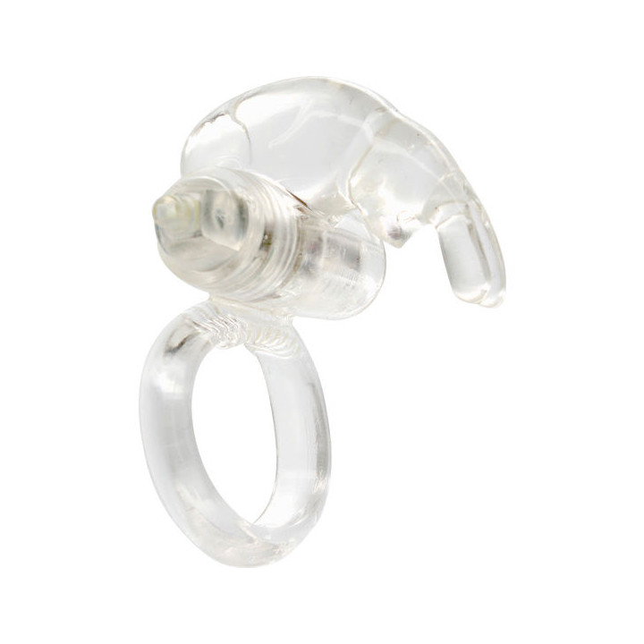 SEVEN CREATIONS - ANILLO VIBRADOR DE SILICONA TRANSPARENTE | VibraZon