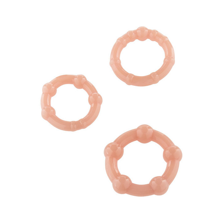 SEVEN CREATIONS - JUEGO TRES ANILLOS PENE SKIN | VibraZon