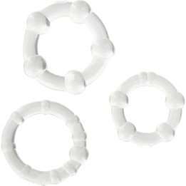 SEVEN CREATIONS - JUEGO TRES ANILLOS PENE TRANSPARENTE | VibraZon