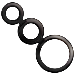 ADDICTED JUGUETES - SET ANILLOS PENE Y TESTÍCULOS - AHUMADO | VibraZon
