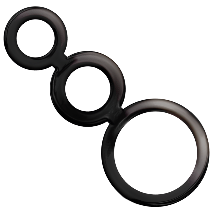 ADDICTED JUGUETES - SET ANILLOS PENE Y TESTÍCULOS - AHUMADO | VibraZon