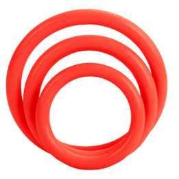 CALEXOTICS - SET TRES ANILLAS ERECCIÓN ROJO | VibraZon