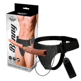 ARNES ATTRACTION - ARNÉS HUECO BENNY CON VIBRADOR 15 CM -O- 4.5 CM | VibraZon