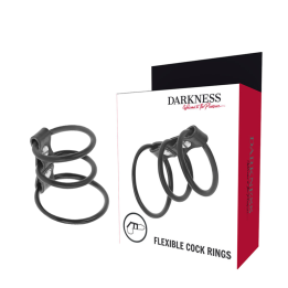 DARKNESS - SET DE 3 ANILLAS PENE FLEXIBLE | VibraZon