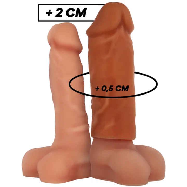 VIRILXL - EXTENSIÓN DE PENE LIQUIDA SILICONA V3 MARRÓN