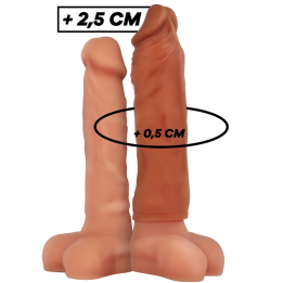 VIRILXL - EXTENSIÓN DE PENE LIQUIDA SILICONA V5 MARRÓN | VibraZon