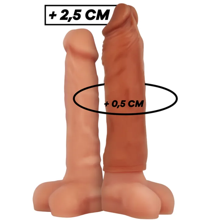 VIRILXL - EXTENSIÓN DE PENE LIQUIDA SILICONA V5 MARRÓN