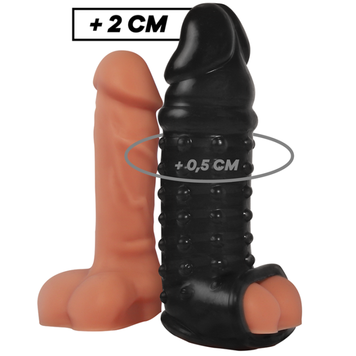 VIRILXL - EXTENSIÓN Y FUNDA DE PENE V11 NEGRO | VibraZon
