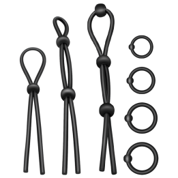 ADDICTED JUGUETES - KIT DE 7 ANILLAS SILICONA FLEXIBLE | VibraZon