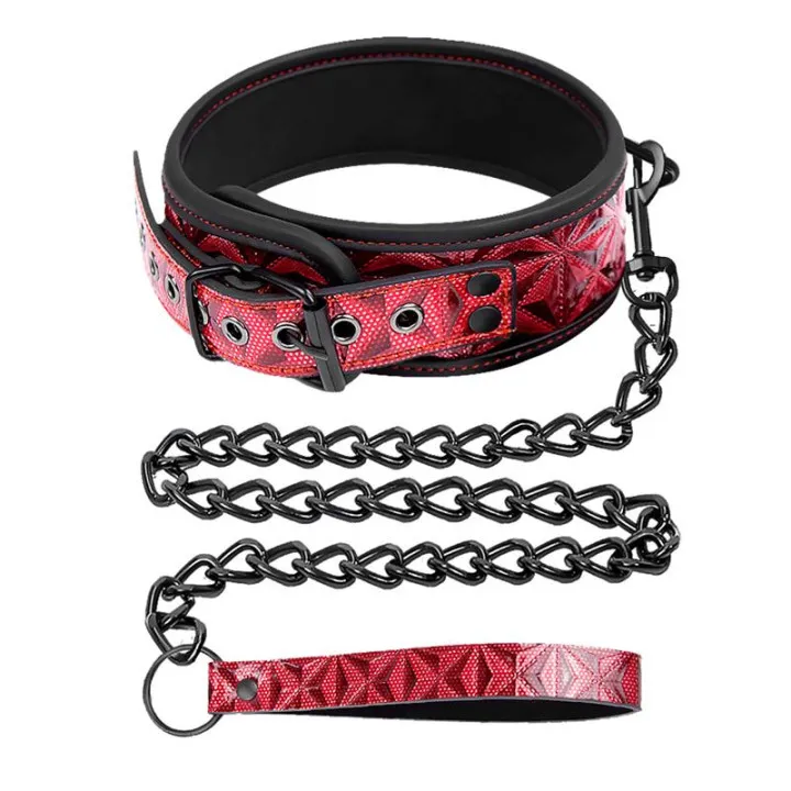 Collar con Correa Ajustable Diamond Cuero Vegano de Diamond Line