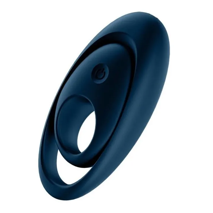 SATISFYER - GLORIOUS DUO ANILLO VIBRADOR AZUL