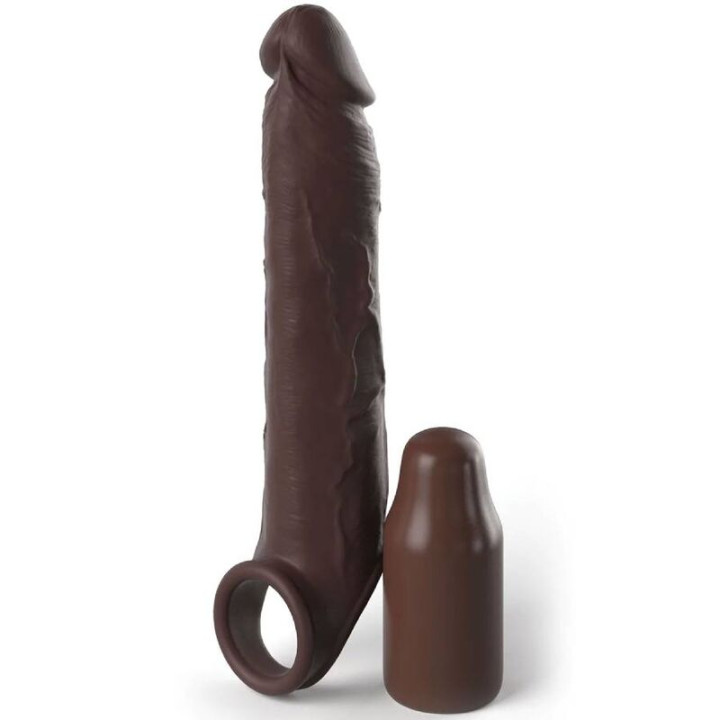FANTASY X- TENSIONS - PIPEDREAMS EXTENSIÓN W STRAP 17,78 CM MARRON | VibraZon