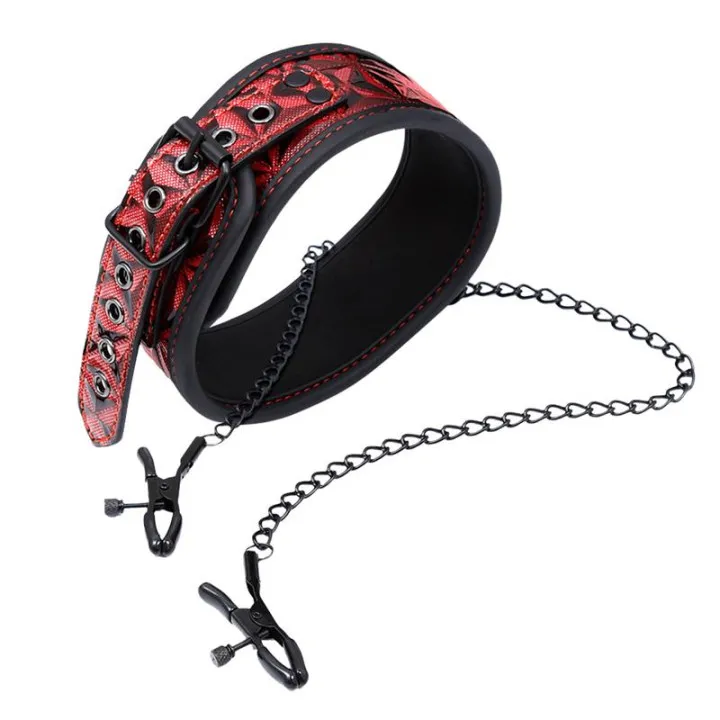 Collar con Pinzas para los Pezones Diamond Cuerpo Vegano de Diamond Line