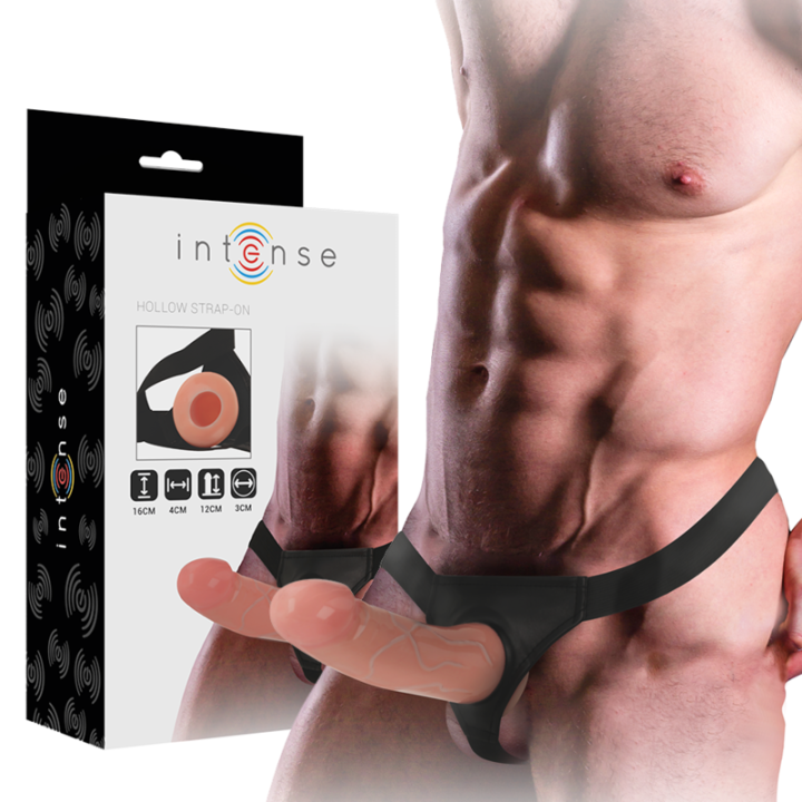 INTENSE - ARNÉS HUECO CON DILDO 16 X 3 CM | VibraZon
