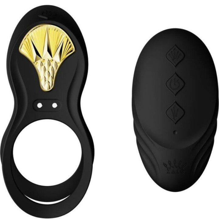 ZALO - BAYEK ANILLO VIBRADOR CONTROL REMOTO PAREJAS NEGRO | VibraZon