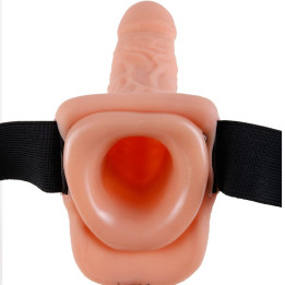 FETISH FANTASY SERIES - ARNÉS AJUSTABLE CONTROL REMOTO PENE REALÍSTICO CON TESTÍCULOS 23 CM | VibraZon