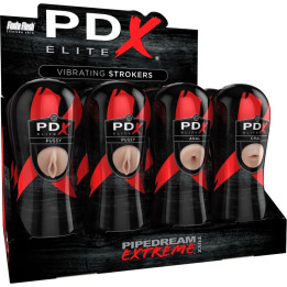 PDX ELITE - SET MASTURBADOR STROKER 12 UNIDADES: 6X VAGINA, 3X ANO, 3X BOCA | VibraZon