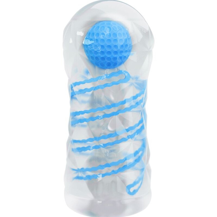PRETTY LOVE - MASTURBADOR PEQUEÑO CON ESPIRALES AZUL | VibraZon