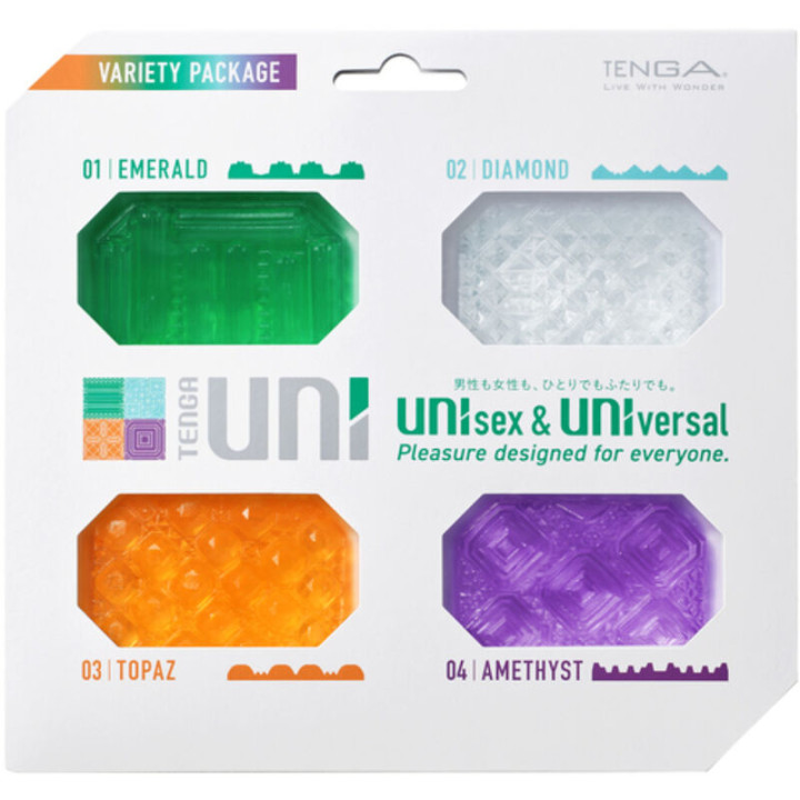 TENGA - UNI VARIETY MASTURBADOR DEDAL PACK 4 UDS | VibraZon