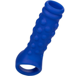 CALEXOTICS - ADMIRAL BEADED FUNDA PENE SILICONA LÍQUIDA AZUL | VibraZon