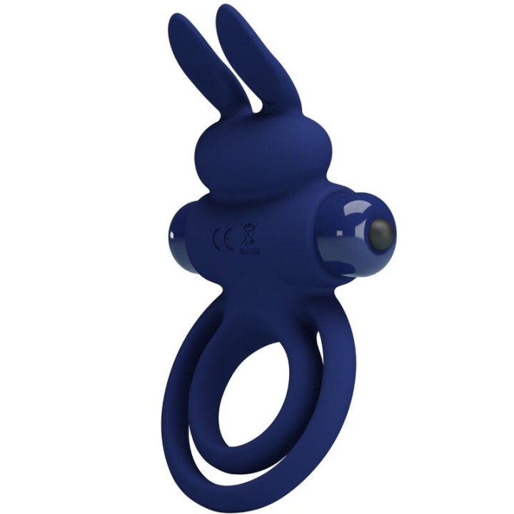 PRETTY LOVE - DAREY DOBLE ANILLO VIBRADOR RABBIT AZUL | VibraZon
