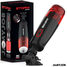 JAMYJOB - STORM MASTURBADOR VAGINA AUTOMÁTICO 10 MODOS ROTACIÓN Y EMPUJE | VibraZon