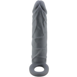 PRETTY LOVE - FUNDA DE PENE DE PIEL REALÍSTICA GRIS OSCURO | VibraZon