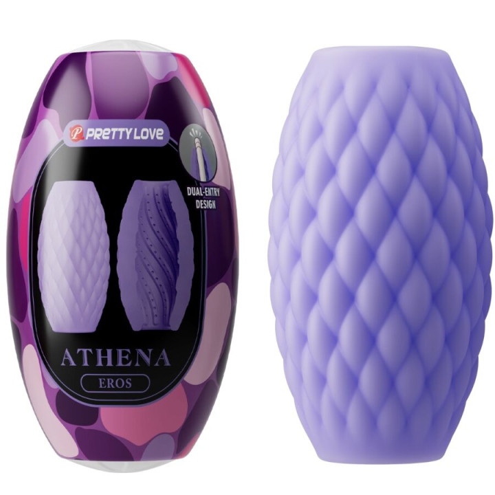 PRETTY LOVE - ATHENA EROS MASTURBADOR MASCULINO SILICONA MORADO | VibraZon