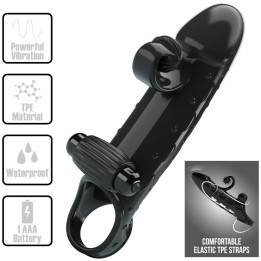 ROMANCE - FUNDA PARA PENE CON VIBRACIÓN NEGRO | VibraZon