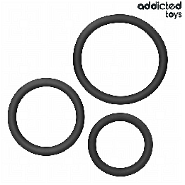 ADDICTED JUGUETES - SET DE ANILLOS SILICONA MODELO 2 | VibraZon