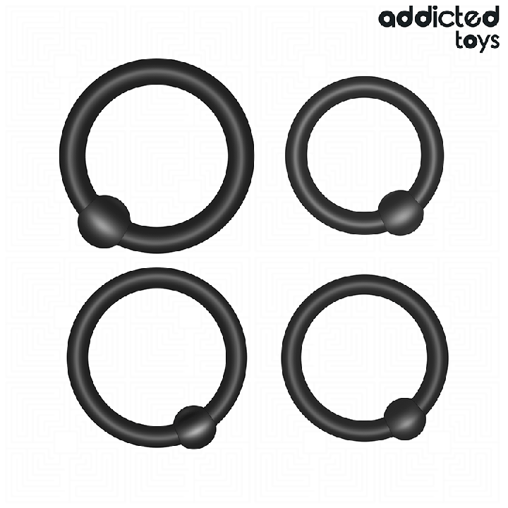 ADDICTED JUGUETES - SET ANILLOS SILICONA DE PRESIÓN | VibraZon