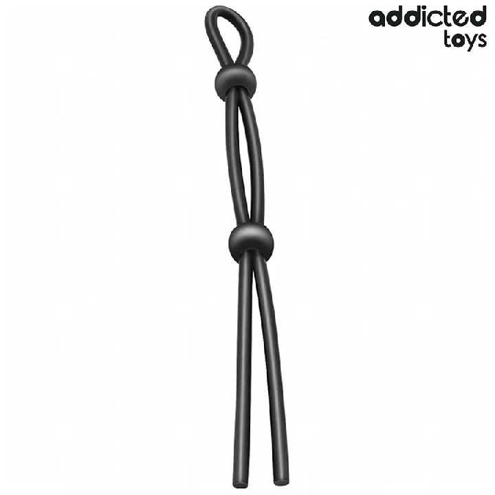 ADDICTED JUGUETES - CUERDA SILICONA PARA EL PENE DE LAZO DOBLE