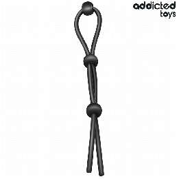 ADDICTED JUGUETES - CUERDA SILICONA PARA EL PENE DE LAZO TRIPLE | VibraZon